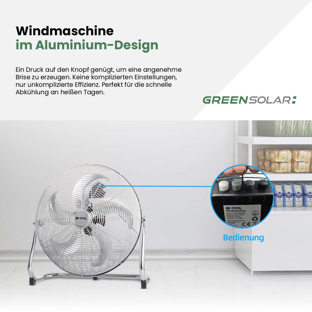Windmaschine im Aluminium-Design – Bild 4