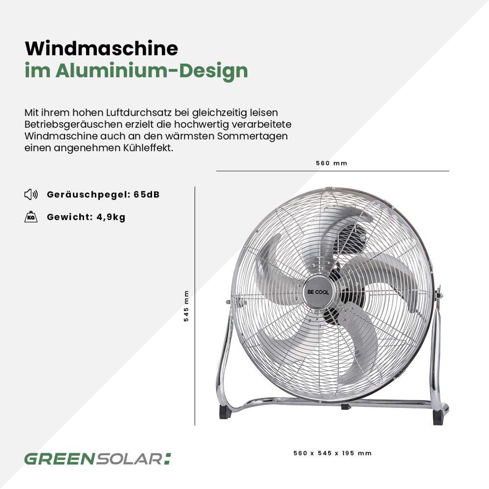 Windmaschine im Aluminium-Design – Bild 5
