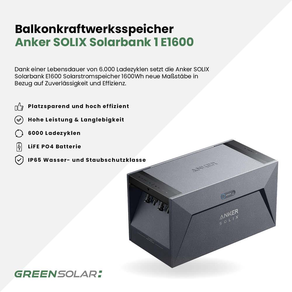Balkonkraftwerkspeicher Anker Solix Solarbank 1 E1600 – Bild 3