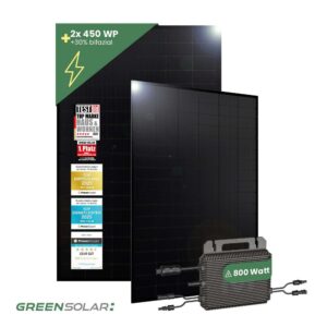 Balkonkraftwerk Basic 900/800 black bifazial