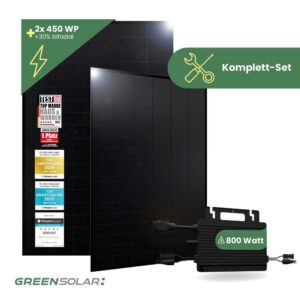 Balkonkraftwerk Basis M - Komplett-Set (900W)