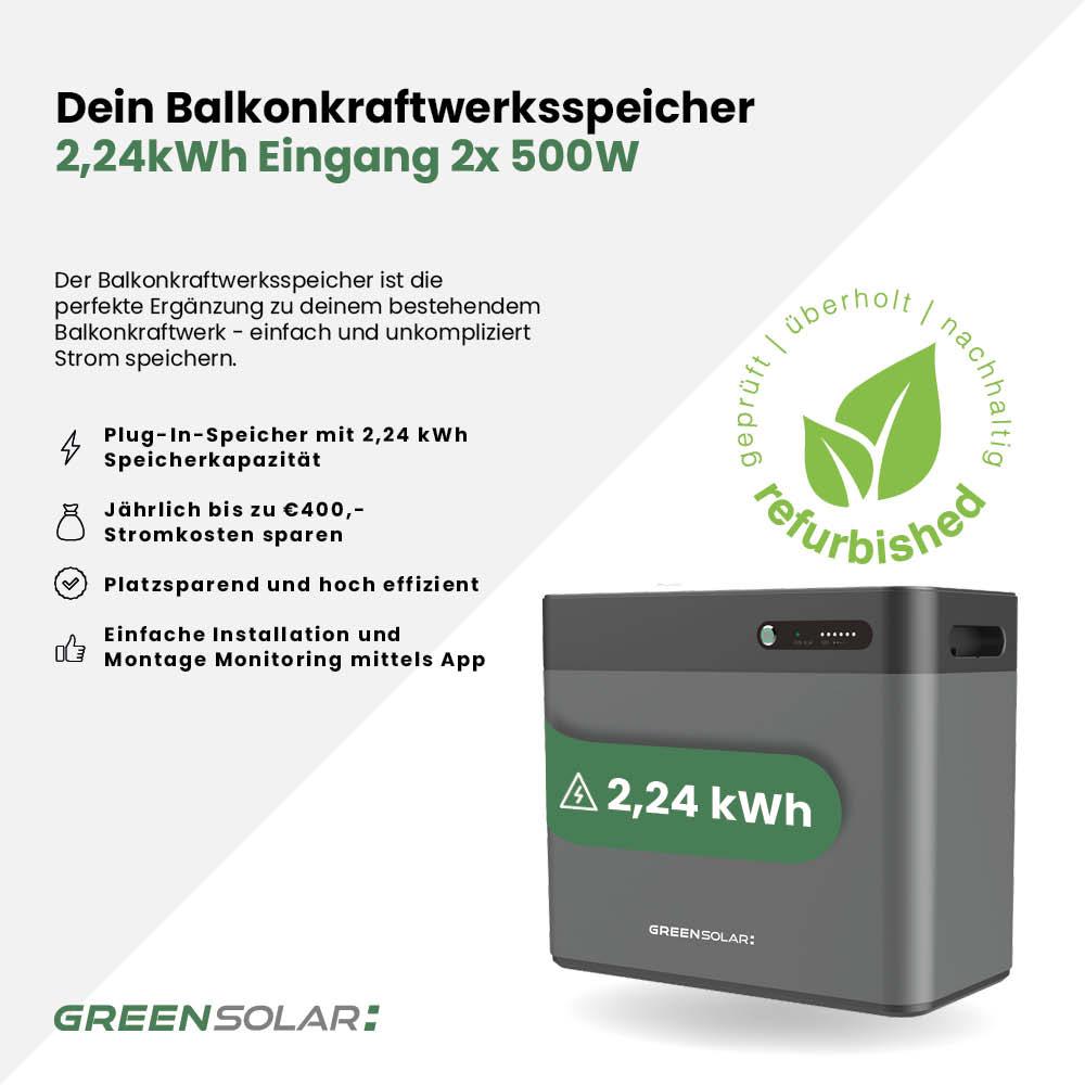 Balkonkraftwerkspeicher Basis 2. Generation "refurbished" – Bild 2