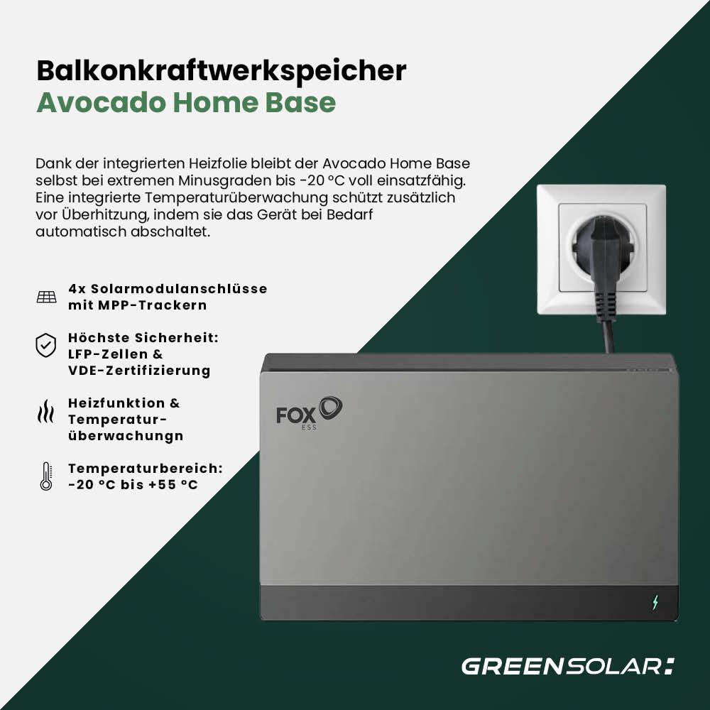 Balkonkraftwerk-Speicher Avocado Home Base M 2 kWh – Bild 4
