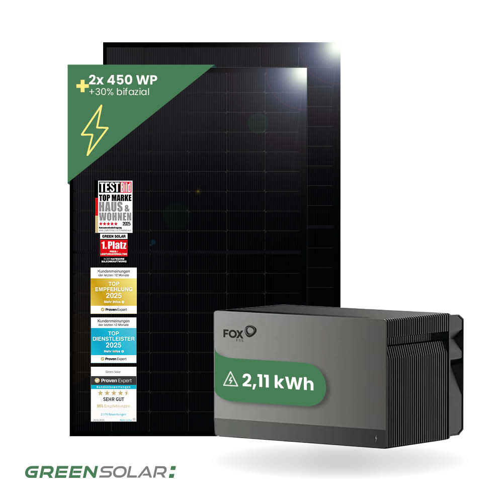 Balkonkraftwerk Basis M mit Avocado Home Base