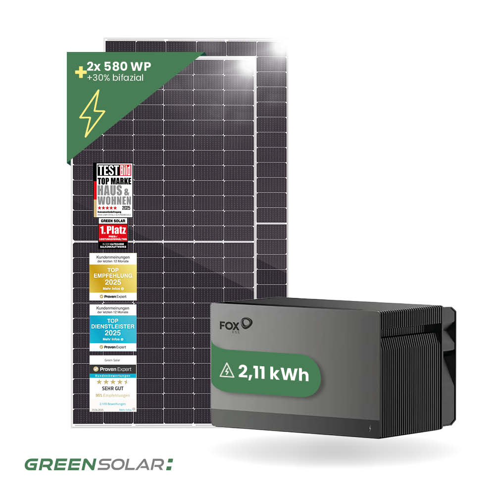 Balkonkraftwerk Basis M/580 mit Avocado Home Base