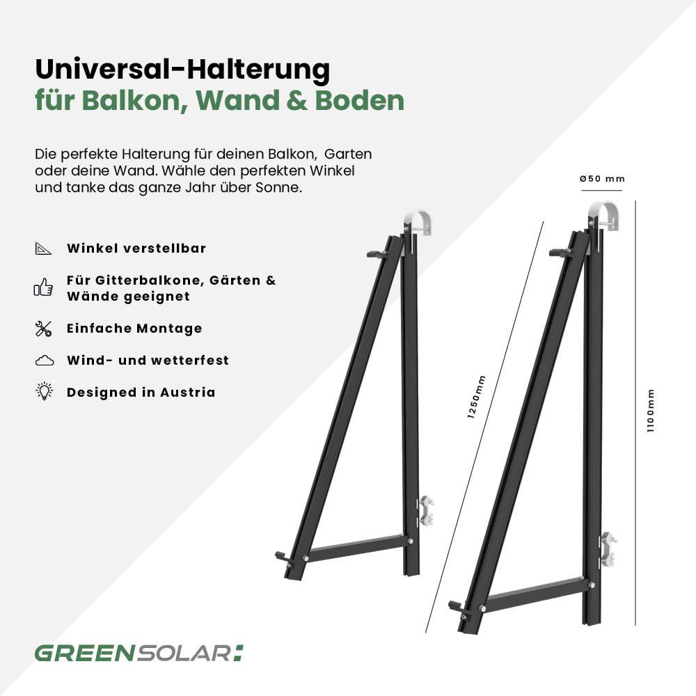 Balkonbefestigung für 1 Modul – Bild 2