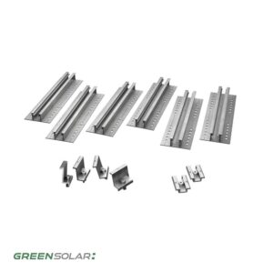 Wandbefestigung für 4 Module zur Hochkant- oder Quermontage