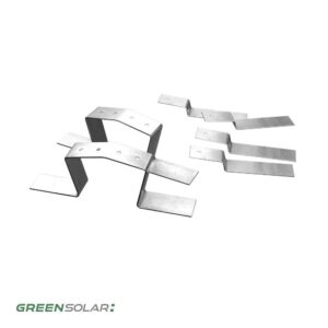 Flachdachaufsteller für 8 Module zur Doppelmontage