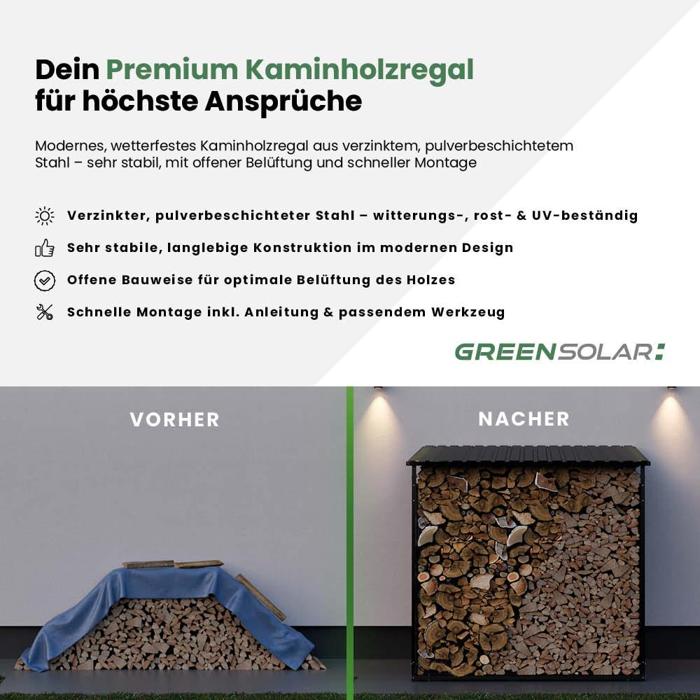 Kaminholzregal inkl. Plane – Bild 2