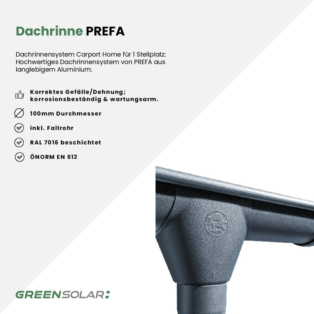 Dachrinne für Carport - 1PP – Bild 2
