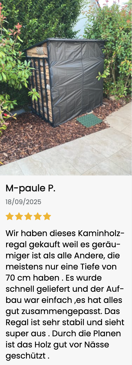 Kaminholzregal Bewertung
