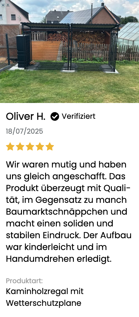 Kaminholzregal Bewertung