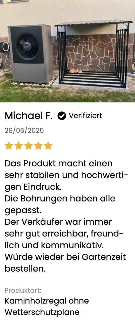 Kaminholzregal Bewertung