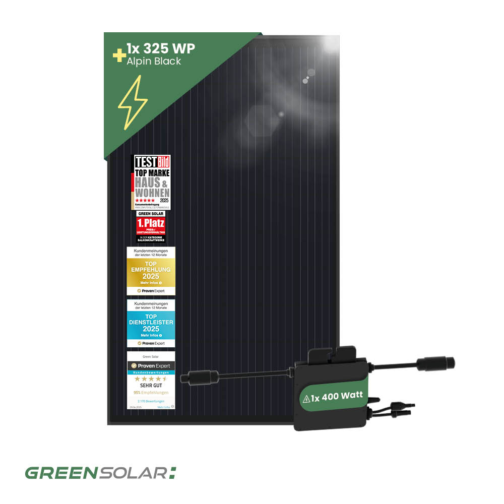 SONNENKRAFTWERK 300 Black, steckerfertig