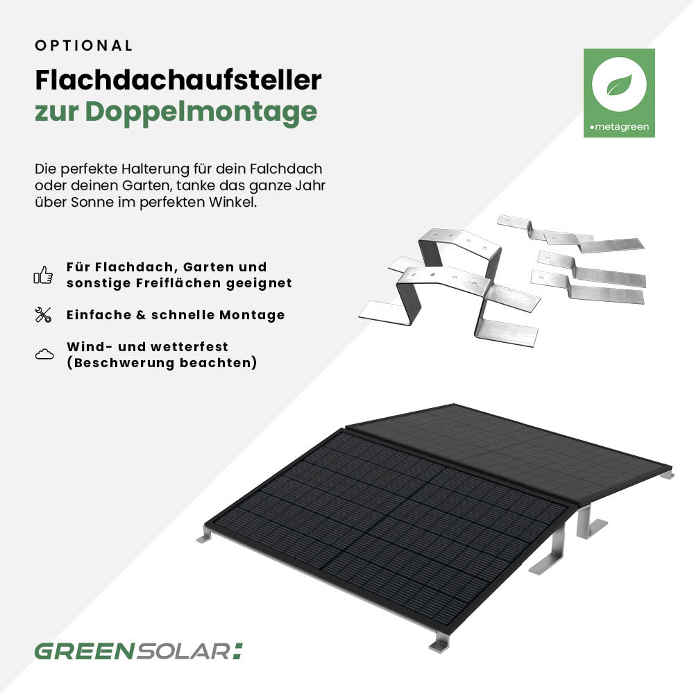 Balkonkraftwerk Basic 900/800 black bifazial mit Balkonkraftwerkspeicher 3. Generation Basis 2,24 kWh – Bild 11
