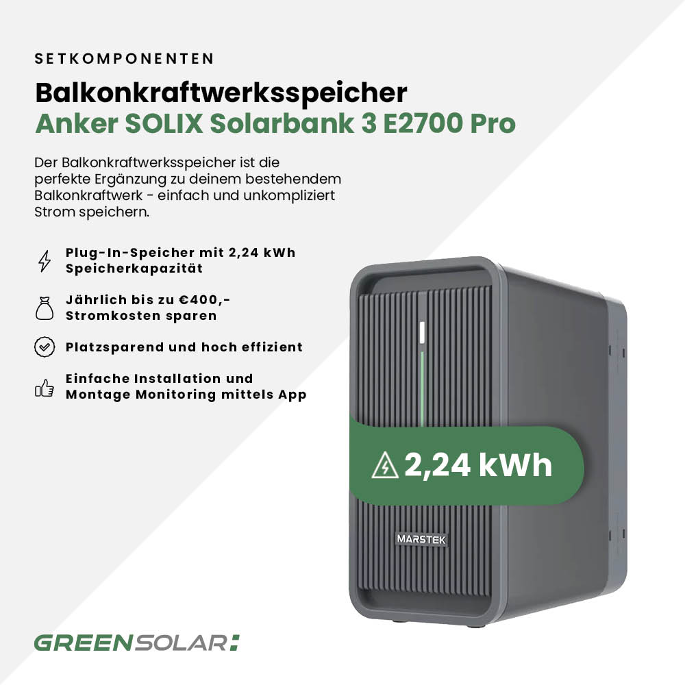 Balkonkraftwerk Basic 900/800 black bifazial mit Balkonkraftwerkspeicher 3. Generation Basis 2,24 kWh – Bild 6
