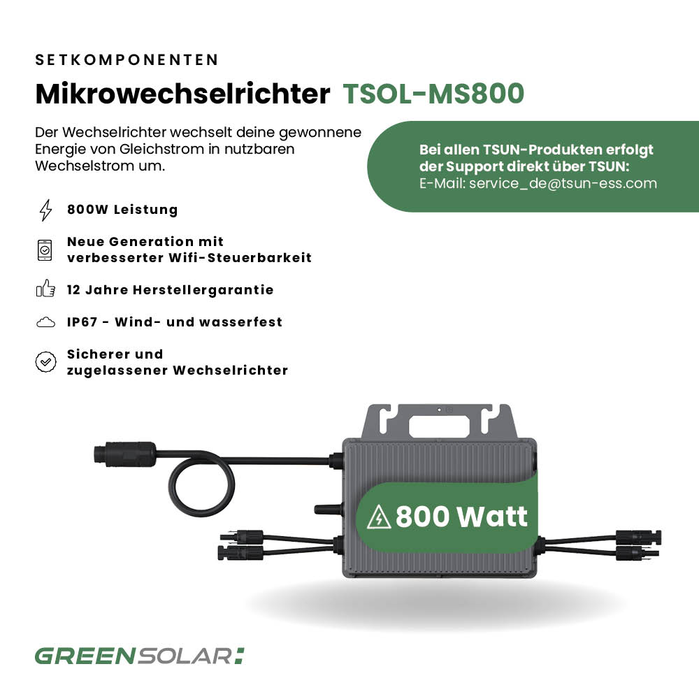 Balkonkraftwerk Basic 900/800 black bifazial mit Balkonkraftwerkspeicher 3. Generation Basis 2,24 kWh – Bild 8