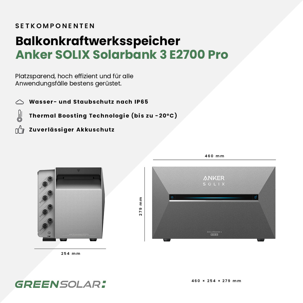 Balkonkraftwerk Basic 900/800 - Anker SOLIX Solarbank 5,4 kWh Balkonkraftwerk-Speicher – Bild 12