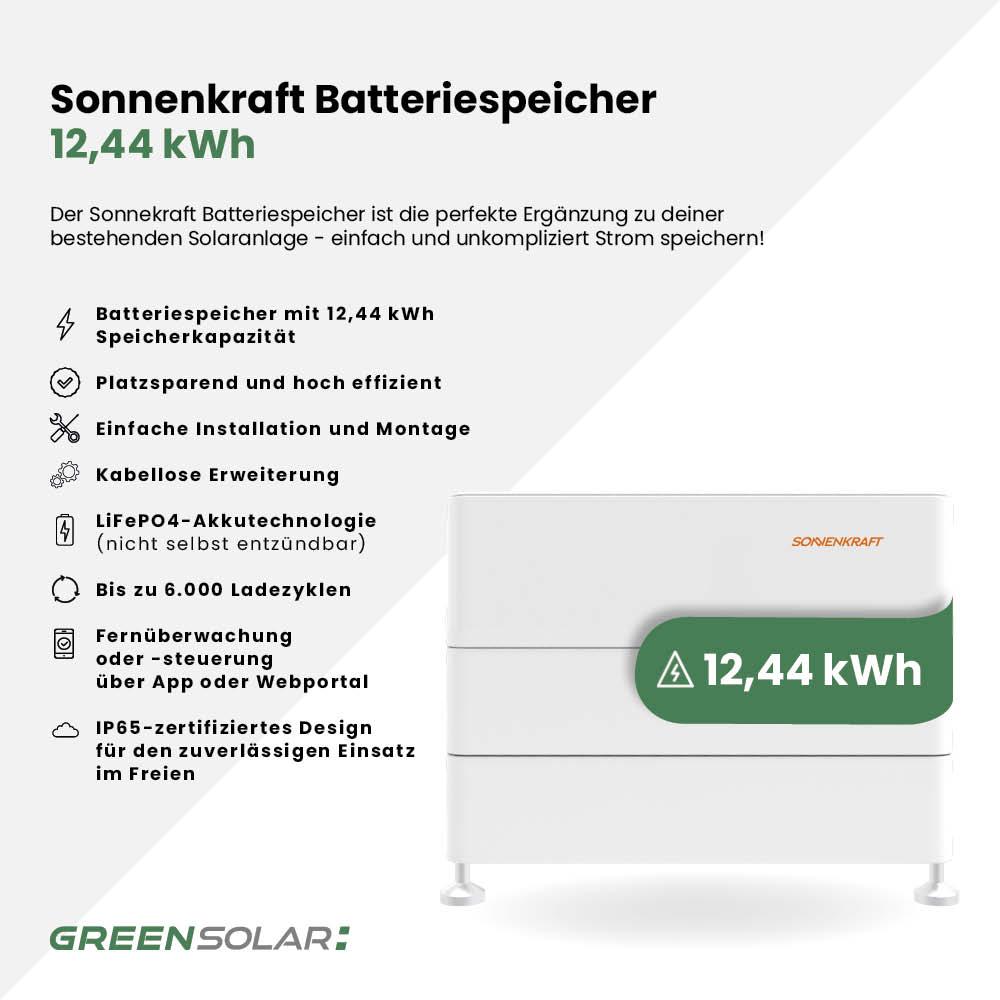 Sonnenkraft Batteriespeicher 12,44kWh – Bild 2
