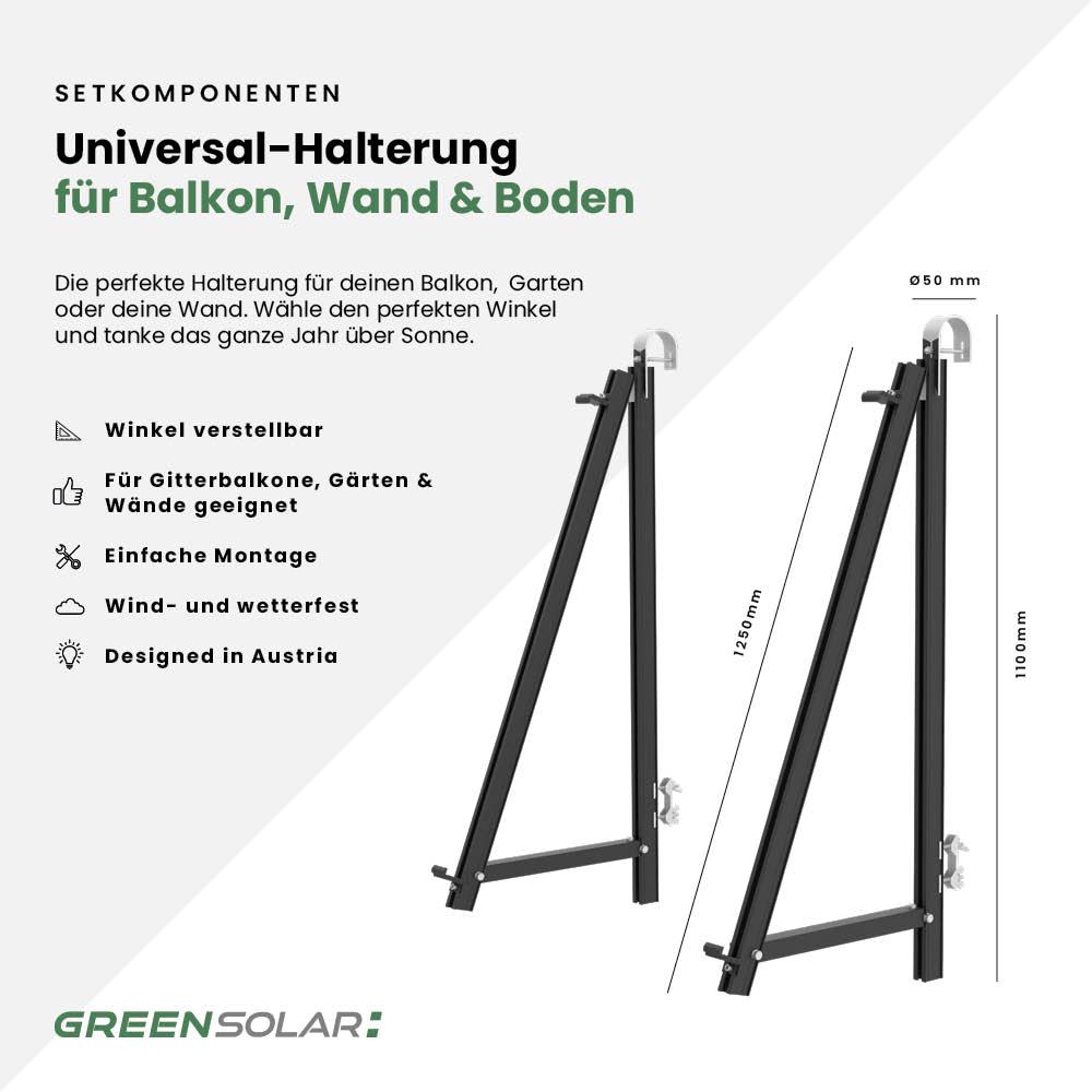 Balkonkraftwerk Boden M - Komplett-Set (900W) – Bild 7