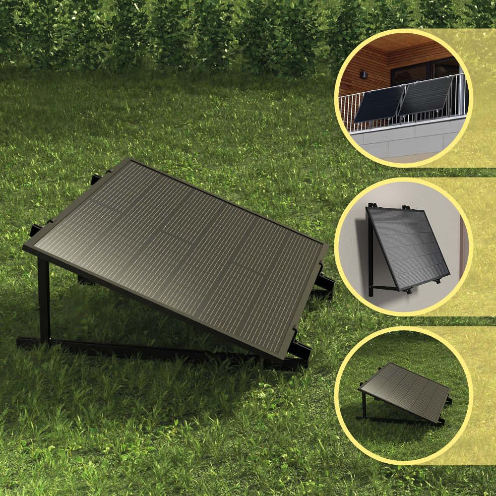 Universalbefestigung Boden/Wand/Balkon für 1 Modul