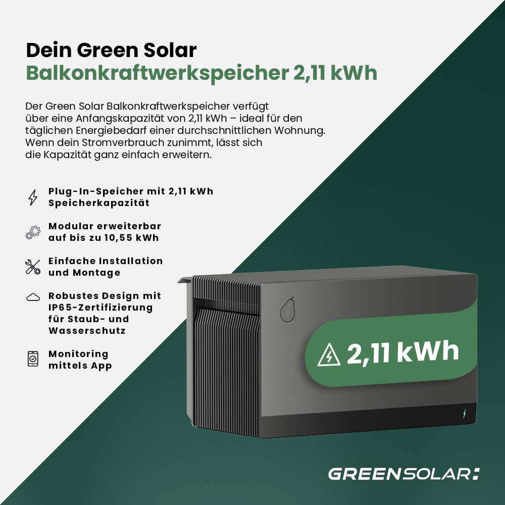 Balkonkraftwerkspeicher 2,11 kWh – Bild 2
