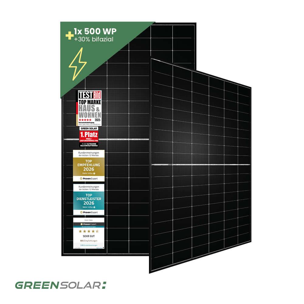 Solarmodul 500Wp black bifazial