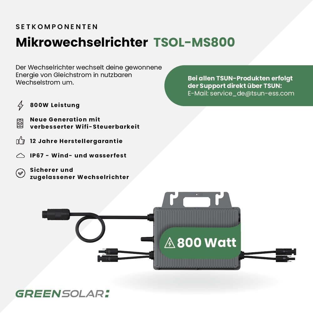 Balkonkraftwerk Flex 800/800 Set Black/bifazial – Bild 8