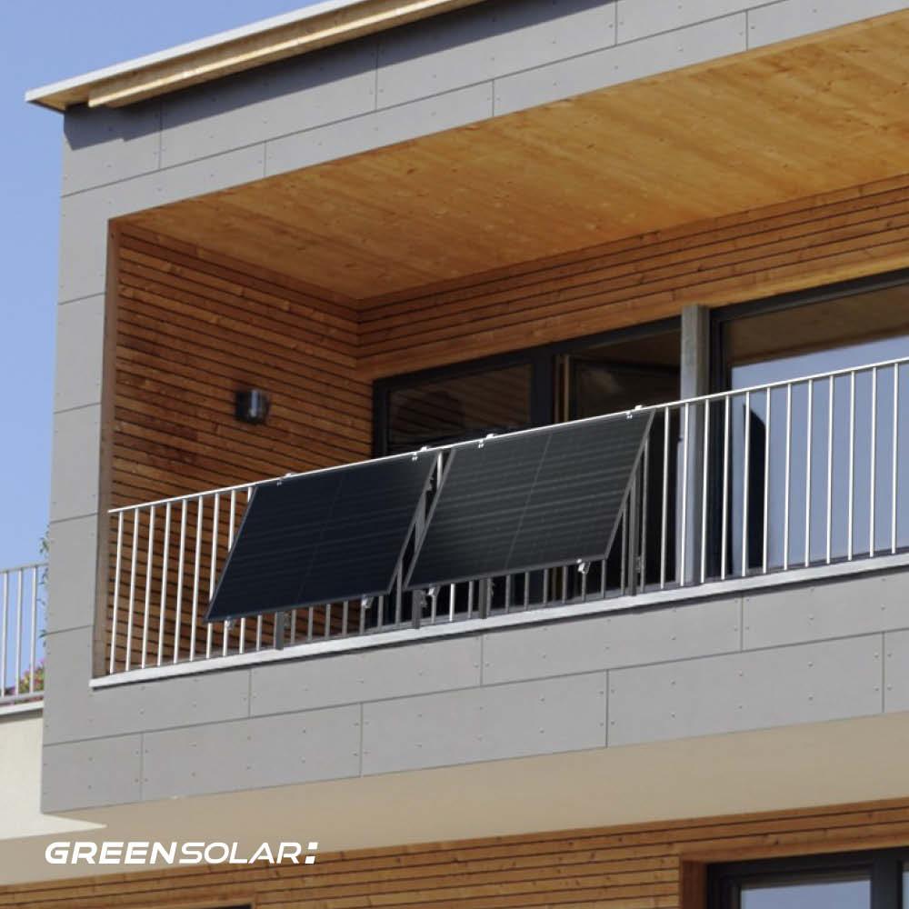 Balkonkraftwerk Balkon 1000/800 black bifazial