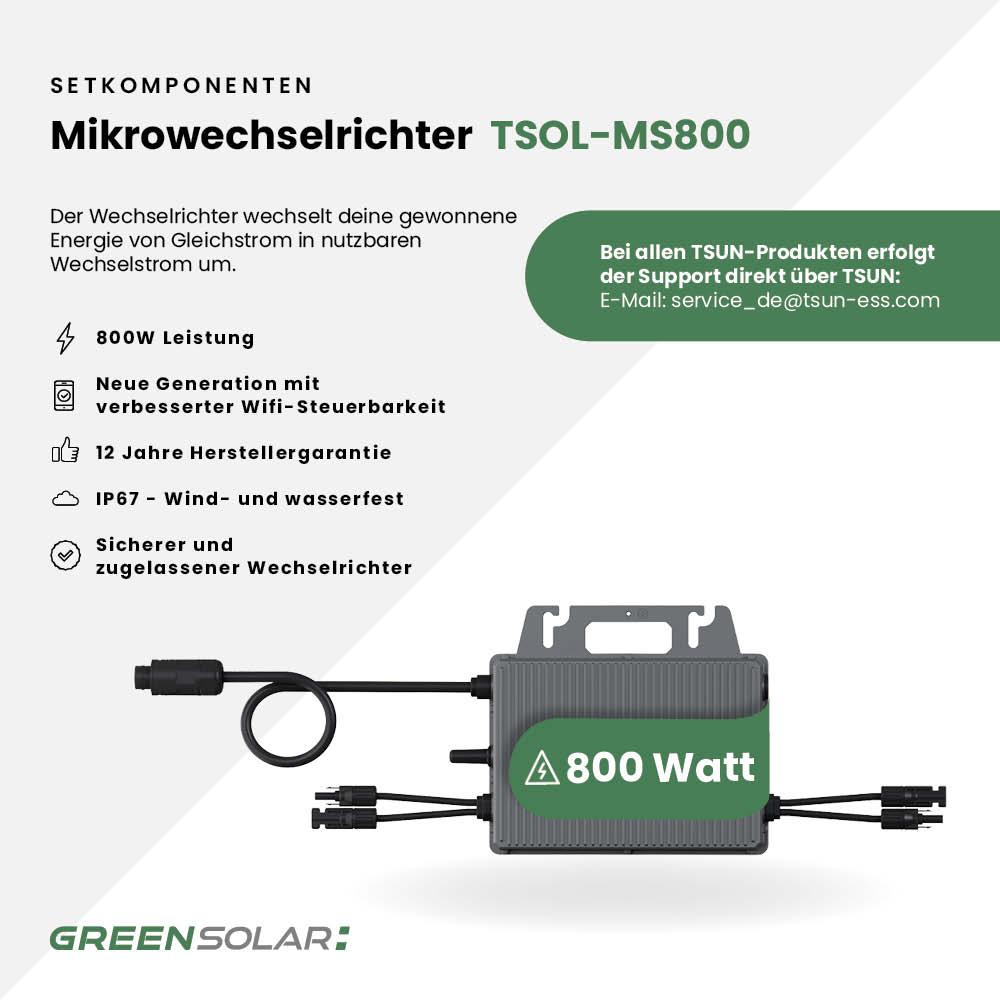 Balkonkraftwerk Boden M - Komplett-Set (1000W) inkl. Wifi Plug – Bild 6