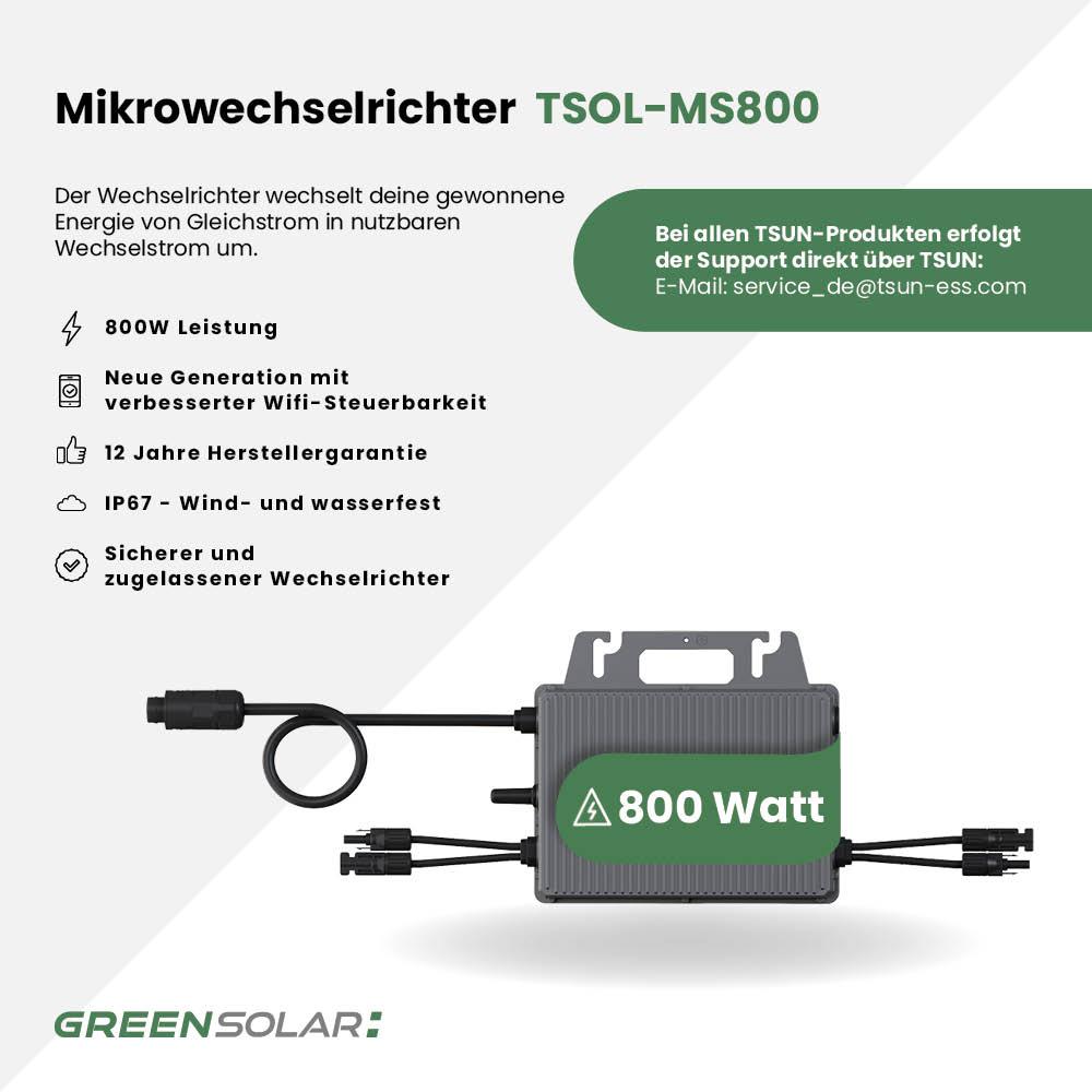 Balkonkraftwerk Universaldach M - Komplett-Set (900W) – Bild 6