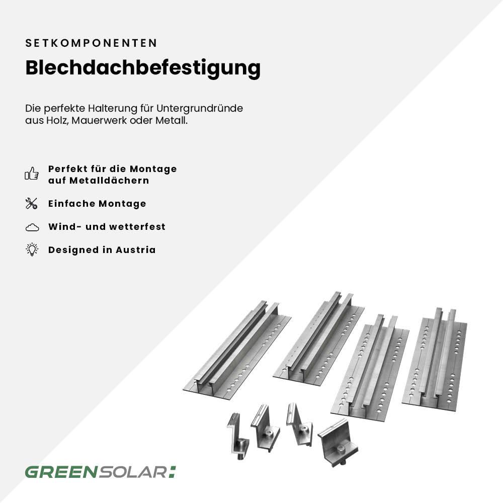 Kaminholzregal mit Balkonkraftwerk 450 Wp inkl. Plane – Bild 9