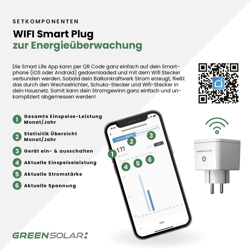 Balkonkraftwerk Boden M - Komplett-Set (1000W) inkl. Wifi Plug – Bild 10