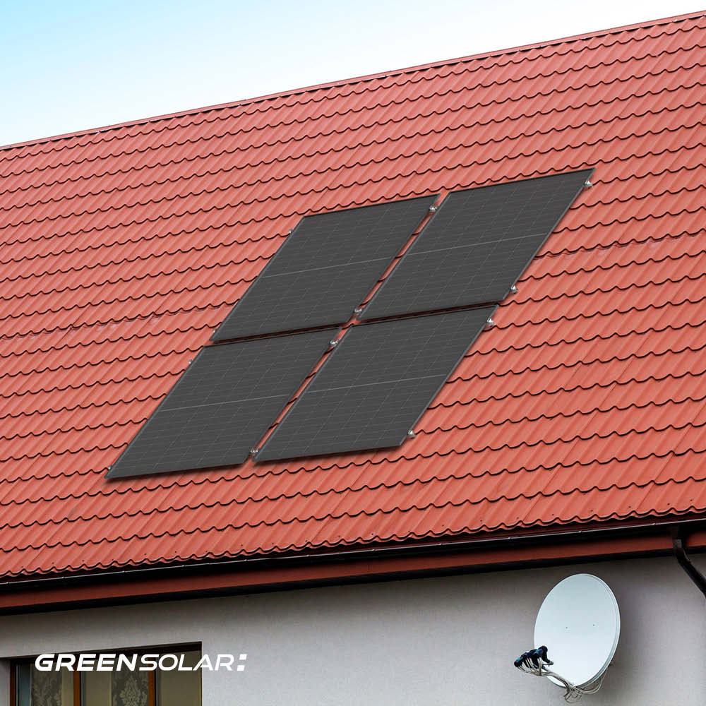 Balkonkraftwerk Ziegeldach XL 2000 Watt