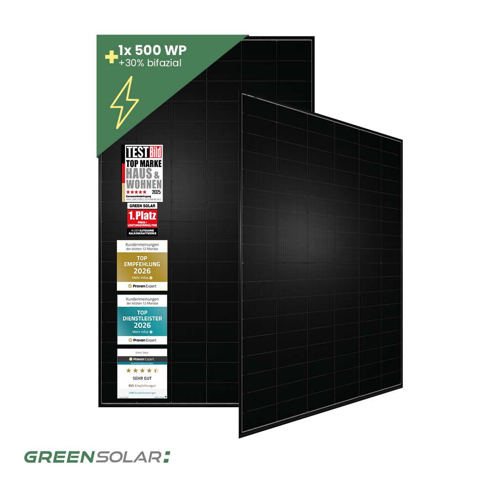 Solarmodul 500Wp black bifazial