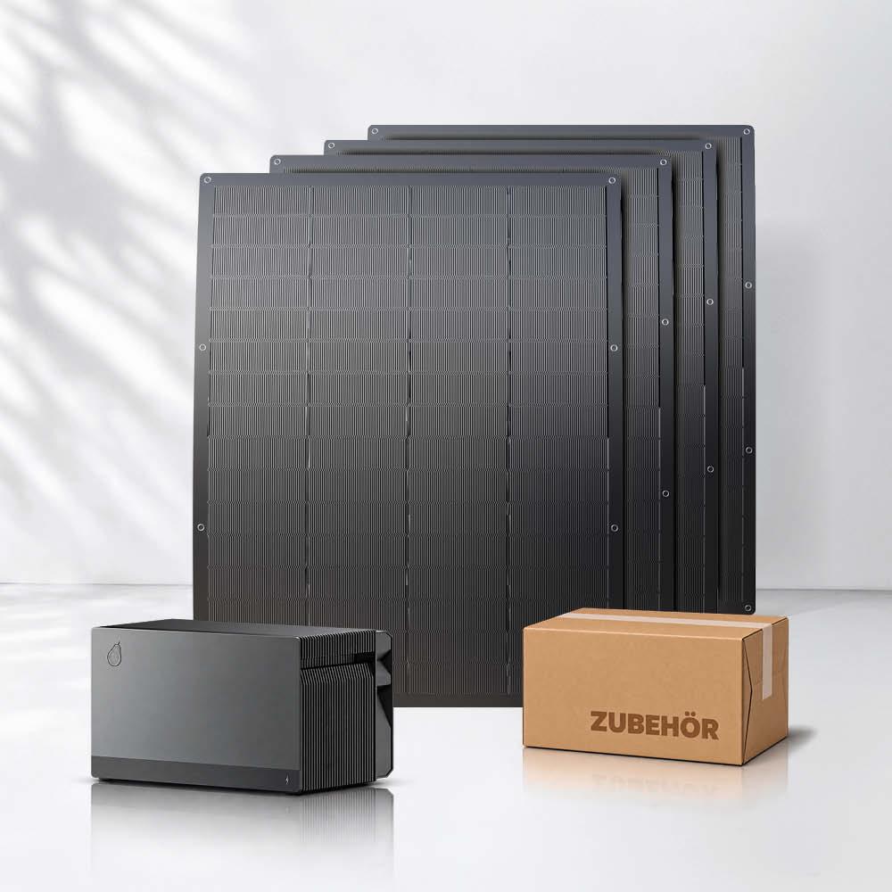 Balkonkraftwerk Flex 800Wp mit Speicher 2,11 kWh Fox ESS Avocado Orbit