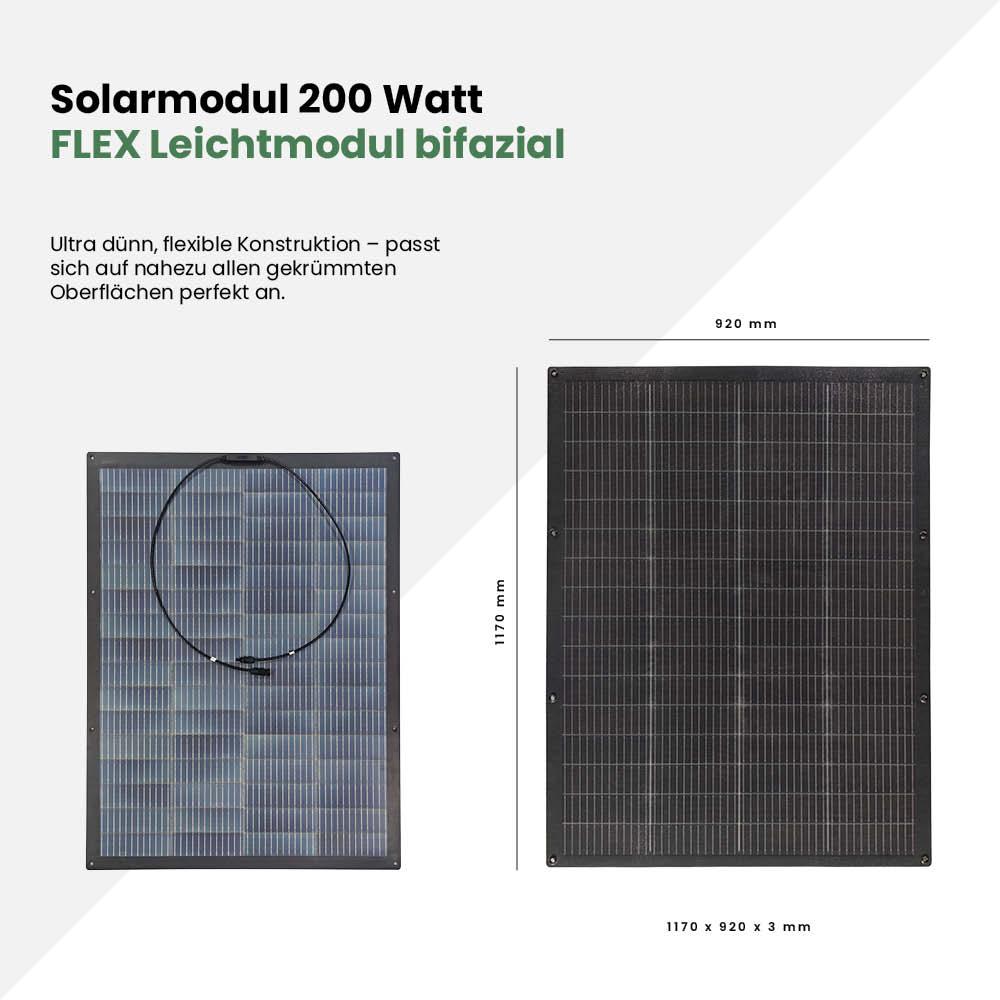 Balkonkraftwerk Flex 800Wp mit Speicher 2,11 kWh Fox ESS Avocado Orbit – Bild 3