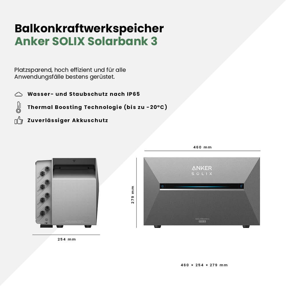 Balkonkraftwerk 1800Wp mit Anker SOLIX Solarbank 3 E2700 Pro – Bild 10