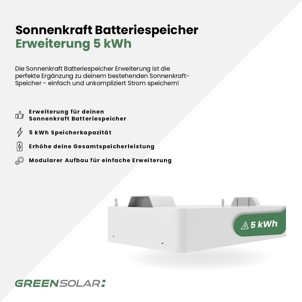 Sonnenkraft Batteriespeicher Erweiterung 5kWh – Bild 2