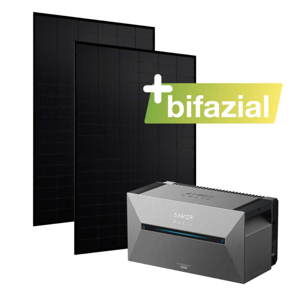 20345 Balkonkraftwerk Basic 900:800 Bifazial Mit Balkonkraftwerkspeicher 1,60kwh Anker Solix Solarbank 2 E1600 Pro 01